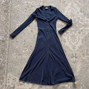 Aritzia Wilfred INES DRESS XXS Sky Captian
